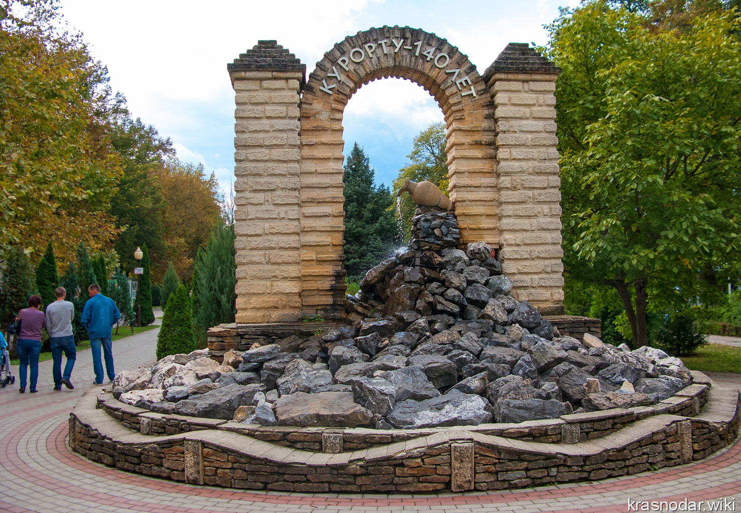Горячий ключ, Арка 'Курорту 140 лет'
