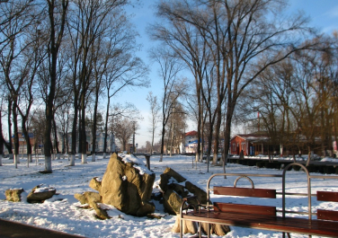 Новокубанск, в центральном парке