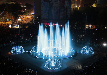 Краснодар, фонтан на театральной площади
