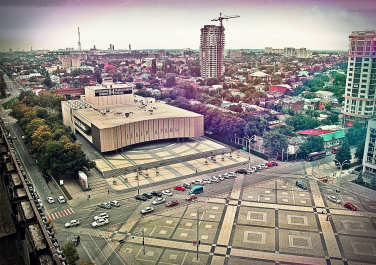 Краснодар, панорама города, Современные, Профессиональные, Панорамные, С высоты