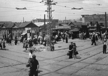 Краснодар, Новый рынок 1955г, История, Черно-белые, Панорамные