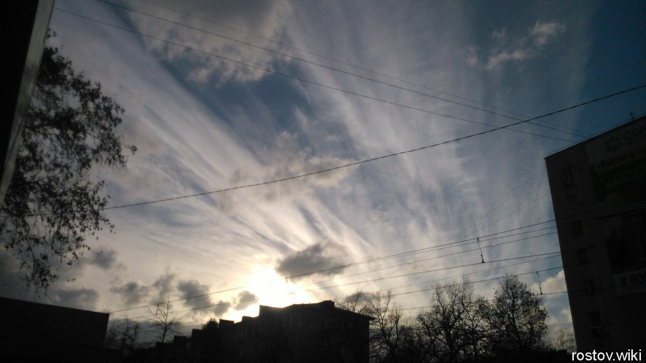 Краснодар, вечернее небо